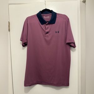 Under Armour Navy Red Release polo shirt